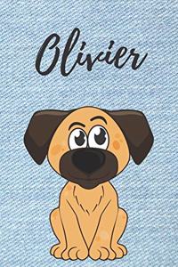 personalisiertes Notizbuch Hunde / Malbuch / Kritzelbuch / Tagebuch / Journal / DIN A5 / Geschenk Olivier