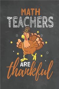 Math Teachers Are Thankful