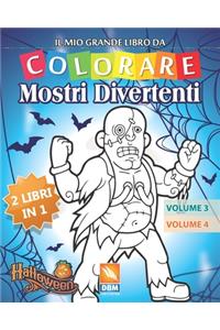 Mostri Divertenti - 2 libri in 1 - Volume 3 + Volume 4