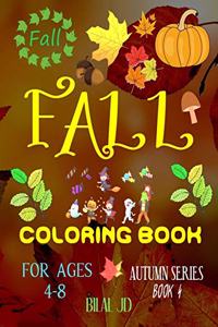 Fall Coloring Book for Ages 4-8