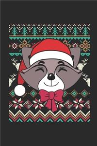 Ugly Christmas - Racoon: Blank Lined Notebook / Journal (6 X 9) - Christmas Gift for Kids, Teens, Mom And Dad