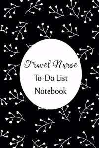 Travel Nurse To Do List Notebook