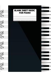 Blank Sheet Music For Piano