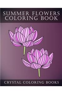 Summer Flowers Coloring Book
