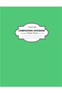 Composition Notebook College Ruled Emerald