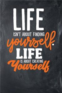 Life Isn't About Finding Yourself. Life Is About Creating Yourself Paperback ? A