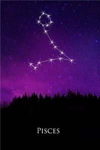 Pisces Constellation Night Sky Astrology Symbol Zodiac Horoscope Journal