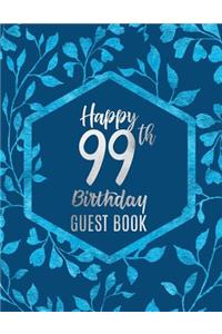 Happy 99th Birthday Guest Book