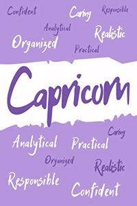 Capricorn Zodiac Personality Journal
