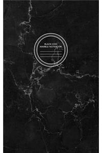 Black Chic Marble Notebook