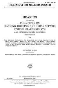 The State of the Securities Industry