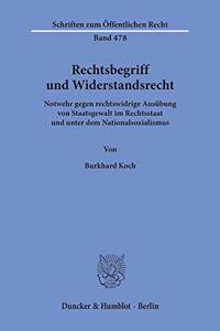 Rechtsbegriff Und Widerstandsrecht