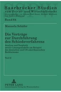 Vertraege Zur Durchfuehrung Des Schiedsverfahrens