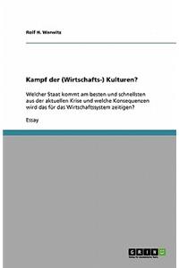 Kampf der (Wirtschafts-) Kulturen?