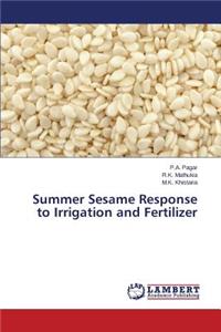 Summer Sesame Response to Irrigation and Fertilizer