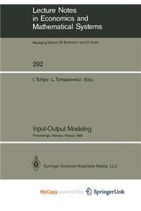 Input-Output Modeling