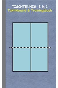 Tischtennis 2 in 1 Taktikboard und Trainingsbuch
