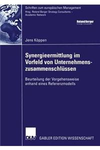 Synergieermittlung im Vorfeld von Unternehmenszusammenschlüssen