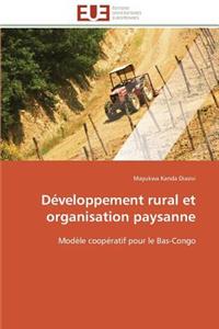 Développement rural et organisation paysanne