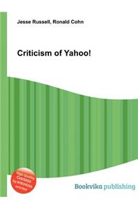 Criticism of Yahoo!