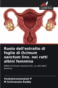 Ruolo dell'estratto di foglie di Ocimum sanctum linn. nei ratti albini femmina