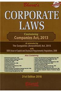 CORPORATE LAWS Containing Companies Act, 2013 (Pocket Edition)