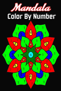 Mandala color by number