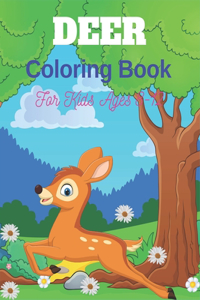 DEER Coloring Book For Kids Ages 8-12