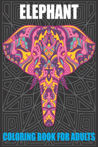 Elephant Coloring Book For Adults