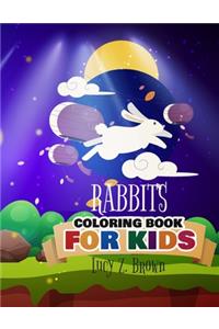 Rabbits coloring book for kids