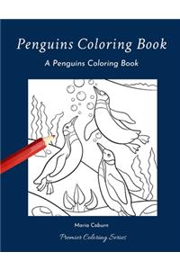 Penguins Coloring Book