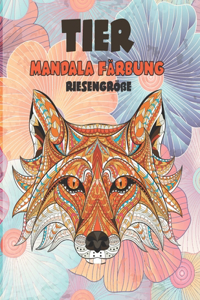Mandala Färbung - Riesengröße - Tier