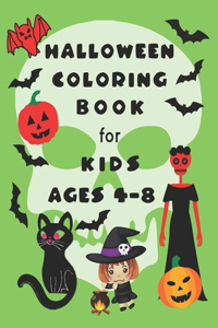 Halloween Coloring Book for Kids Ages 4-8