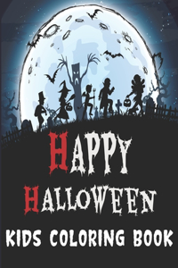 Happy Halloween Kids Coloring Book