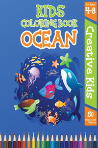 Kids Coloring Book Ocean