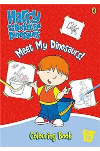 Harry and His Bucket Full of Dinosaurs: Meet My Dinosaurs! Colouring Book