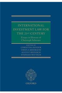 International Investment Law for the 21st Century
