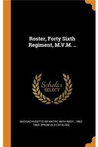 Roster, Forty Sixth Regiment, M.V.M. ..