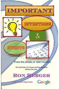 Important Inventions & Events