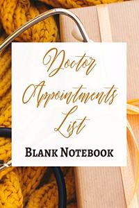 Doctor Appointments List - Blank Notebook - Write It Down - Pastel Rose Gold Brown Yellow - Abstract Modern Unique Art