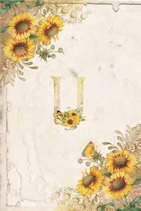 Vintage Sunflower Notebook