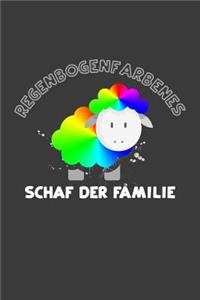 Regenbogenfarbenes Schaf der Familie