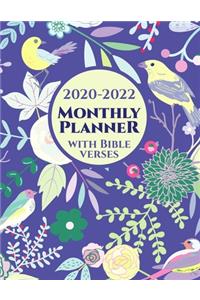 2020-2022 Monthly Planner with Bible Verses on Each Page
