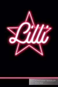 LILLI Punktraster Notizbuch Pink Star