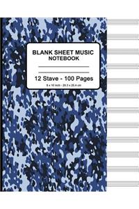 Blank Sheet Music Notebook