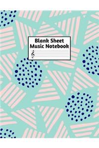 Blank Sheet Music Notebook