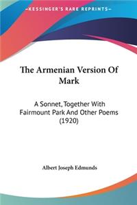 Armenian Version Of Mark