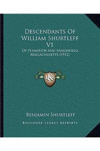 Descendants Of William Shurtleff V1