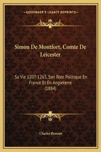 Simon De Montfort, Comte De Leicester
