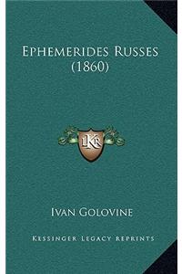 Ephemerides Russes (1860)